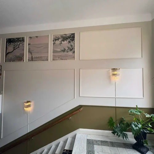 Grand Hotel Alingsås stepway top floor wall framing